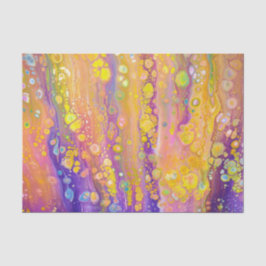 Abstract Paarse en gele tissuepapier