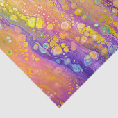 Abstract Paarse en gele tissuepapier (Detail)