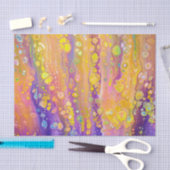 Abstract Paarse en gele tissuepapier (Craft)