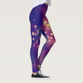 Abstract paarse en roze bokeh gemusterde leggings (Rechts)
