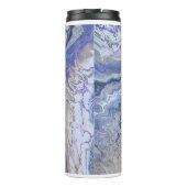 Abstract paarse & gouden mineraaderen thermosbeker (Achterkant)