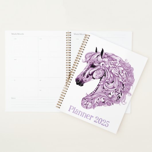 Abstract paarse paard planner (Display)
