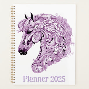 Abstract paarse paard planner