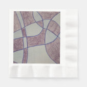 Abstract paarse papieren servet (Voorkant)