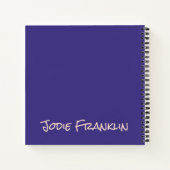 Abstract Paarse, PInk & Green Personal Journal Notitieboek (Achterkant)