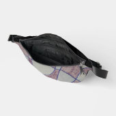 Abstract Paarse Print Knip Naai Tas (Open)