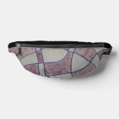Abstract Paarse Print Knip Naai Tas (Liggend)