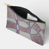Abstract Paarse Print Knip Naai Tas (Open)