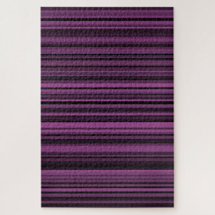Abstract Paarse Zwarte Strepen Legpuzzel