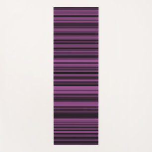 Abstract Paarse Zwarte Strepen Yogamat