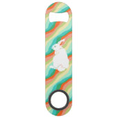 Abstract paasbunny Spring Speed Flessenopener (Achterkant)