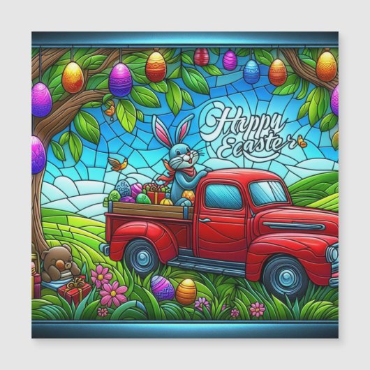 Abstract paashaas blij (Voorkant)