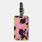 Abstract Paint Splatter Pattern Bagagelabel (Voorkant verticaal)