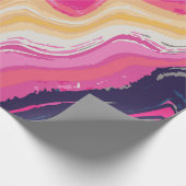 Abstract Paint Zig-Zag Pattern – Artistic Bold Cadeaupapier (Hoek)