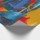 Abstract painting cadeaupapier (Hoek)