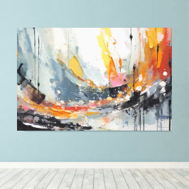 Abstract painting  canvas afdruk