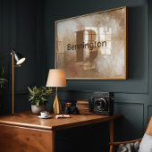 Abstract Painting Custom Last Name Decor Prints