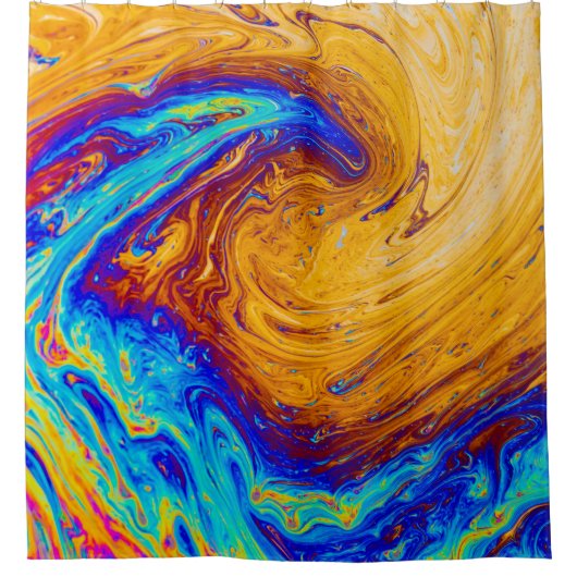 Abstract painting douchegordijn (Voorkant)