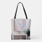 Abstract Painting Dripping on a Bench  Tote Bag (Achterkant)