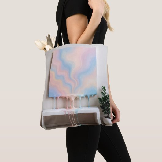 Abstract Painting Dripping on a Bench  Tote Bag (Dichtbij)