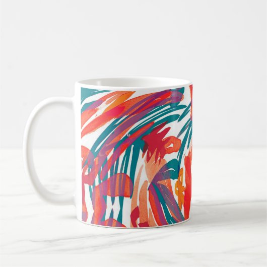 Abstract painting texture. Art wallpaper. Simple d Koffiemok (Links)