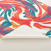 Abstract painting texture. Art wallpaper. Simple d Sherpa Deken (3/4)