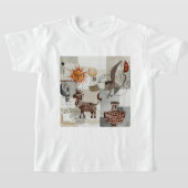Abstract painting with ethnic elements t-shirt (Laagn)
