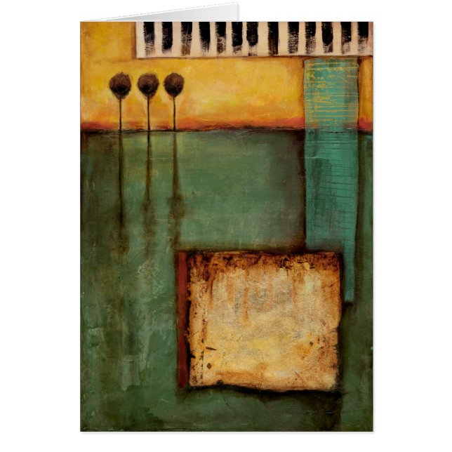 Abstract Painting with Piano Keys (Voorkant)