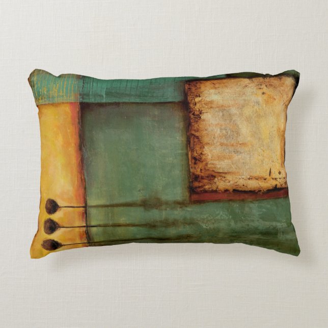 Abstract Painting with Piano Keys Accent Kussen (Voorkant)