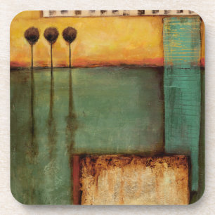 Abstract Painting with Piano Keys Bier Onderzetter