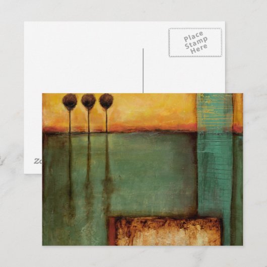 Abstract Painting with Piano Keys Briefkaart (Voorkant / Achterkant)