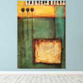 Abstract Painting with Piano Keys Canvas Afdruk (Insitu (Houten vloer))