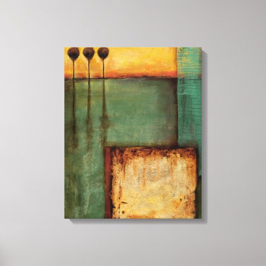 Abstract Painting with Piano Keys Canvas Afdruk (Voorkant)