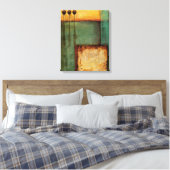 Abstract Painting with Piano Keys Canvas Afdruk (Insitu (Slaapkamer))