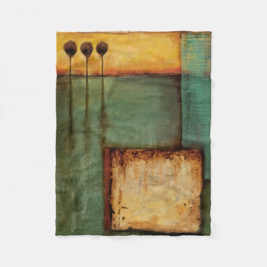 Abstract Painting with Piano Keys Fleece Deken (Voorkant)