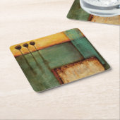 Abstract Painting with Piano Keys Kartonnen Onderzetters (Schuin)