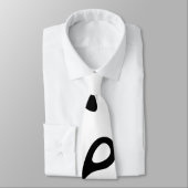 Abstract Paisley Black en White Stropdas (Gebonden)