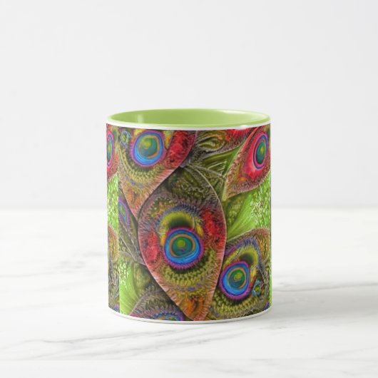 Abstract paisley mok (Midden)