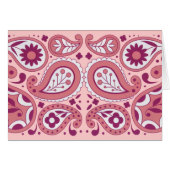 Abstract Paisley Pattern Pinks White Tear Droit (Voorkant Horizontaal)