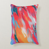 Abstract palet acryl kunstwerk | Accent Kussen (Voorkant(Verticaal))