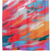 Abstract palet acryl kunstwerk | Douchegordijn (Voorkant)