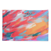 Abstract palet acryl kunstwerk | Kussensloop (Achterkant-Links)