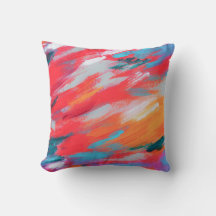 Abstract palet acryl kunstwerk | Sierkussens