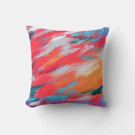 Abstract palet acryl kunstwerk | Sierkussens Kussen