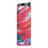 Abstract palet acryl kunstwerk | Thermosbeker (Gedraaid links)
