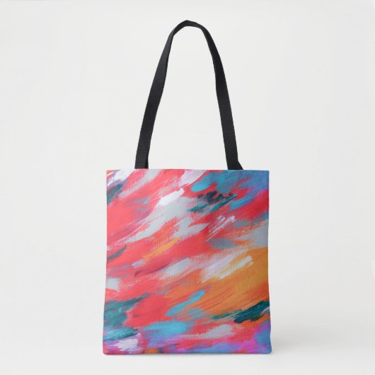 Abstract palet acryl kunstwerk | Tote bag (Voorkant)