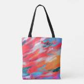 Abstract palet acryl kunstwerk | Tote bag (Achterkant)