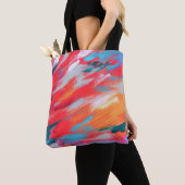 Abstract palet acryl kunstwerk | Tote bag (Dichtbij)