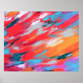 Abstract palet acrylwerk | POSTER