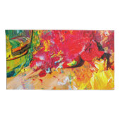 Abstract Palet Van De Kunstenaar Kussensloop (Achterkant-Rechts)